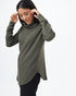 Tentree Highwood Turtleneck - Black Olive Green Heather