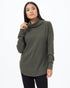 Tentree Highwood Turtleneck - Black Olive Green Heather