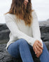 Tentree Highline V-Neck Sweater - Elm White Heather