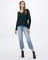 Tentree Highline V-Neck Sweater - Dark Forest Green