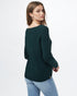 Tentree Highline V-Neck Sweater - Dark Forest Green