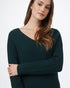 Tentree Highline V-Neck Sweater - Dark Forest Green