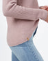 Tentree Highline V-Neck Sweater - Orchid Pink