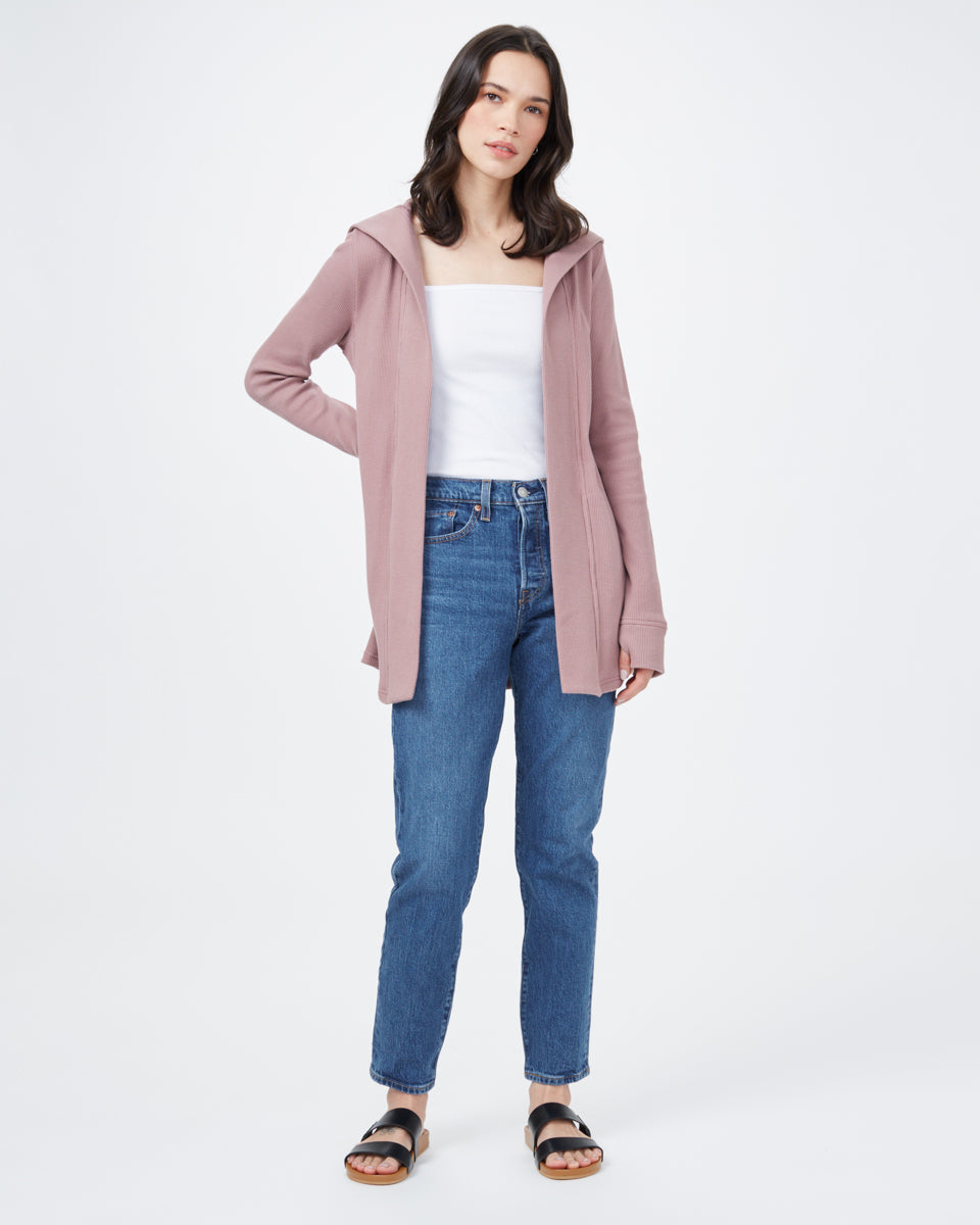Tentree TreeWaffle Ivy Cardigan - Twilight Mauve