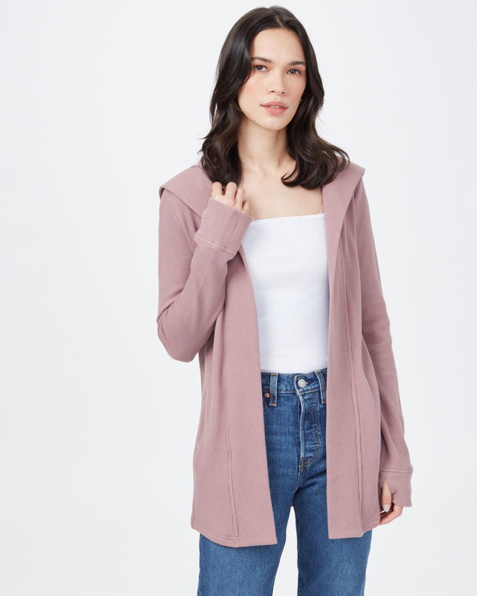 Tentree TreeWaffle Ivy Cardigan - Twilight Mauve
