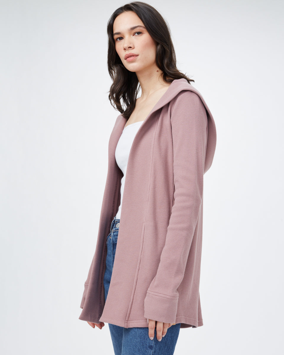 Tentree TreeWaffle Ivy Cardigan - Twilight Mauve