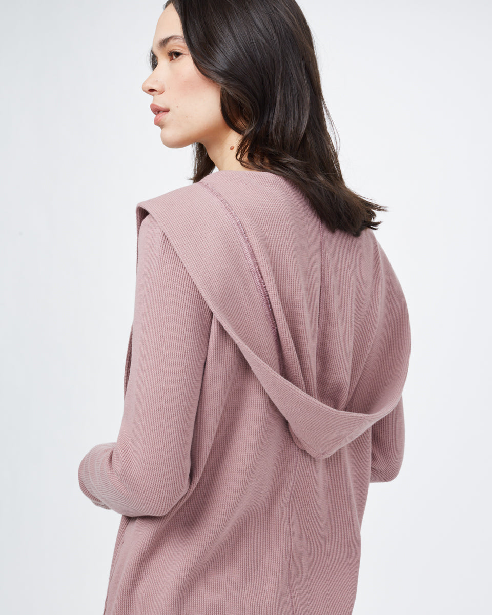 Tentree TreeWaffle Ivy Cardigan - Twilight Mauve