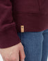 Tentree Blocked Banshee Hoodie - Hi Rise Grey Heather Crushed Berry Fig