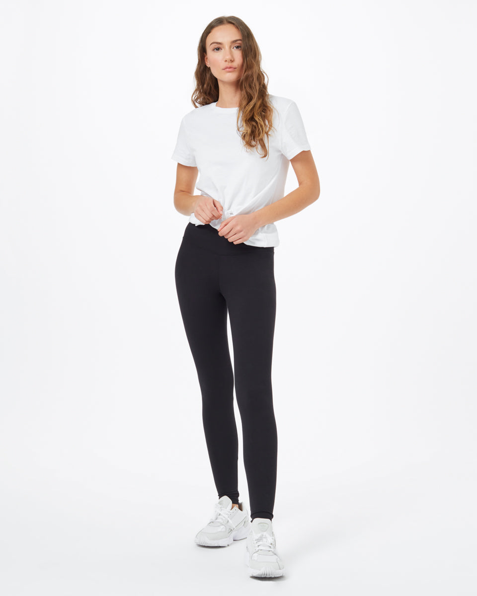 Tentree Organic Cotton High Rise Legging - Meteorite Black