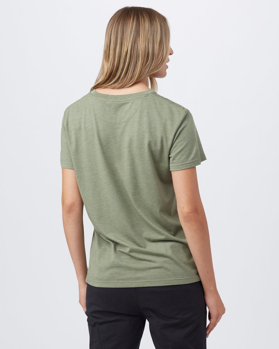 Tentree To The Mountains T-Shirt - Lichen Green Heather