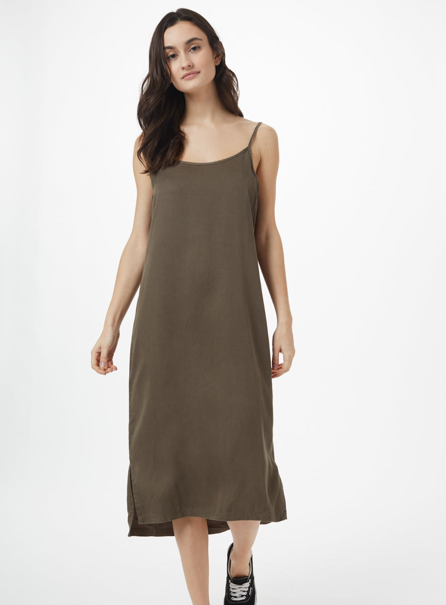 Tentree Ambleside Cami Dress - Olive Night Green