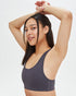 Tentree InMotion Mesh Insert Bra Top - Periscope Grey