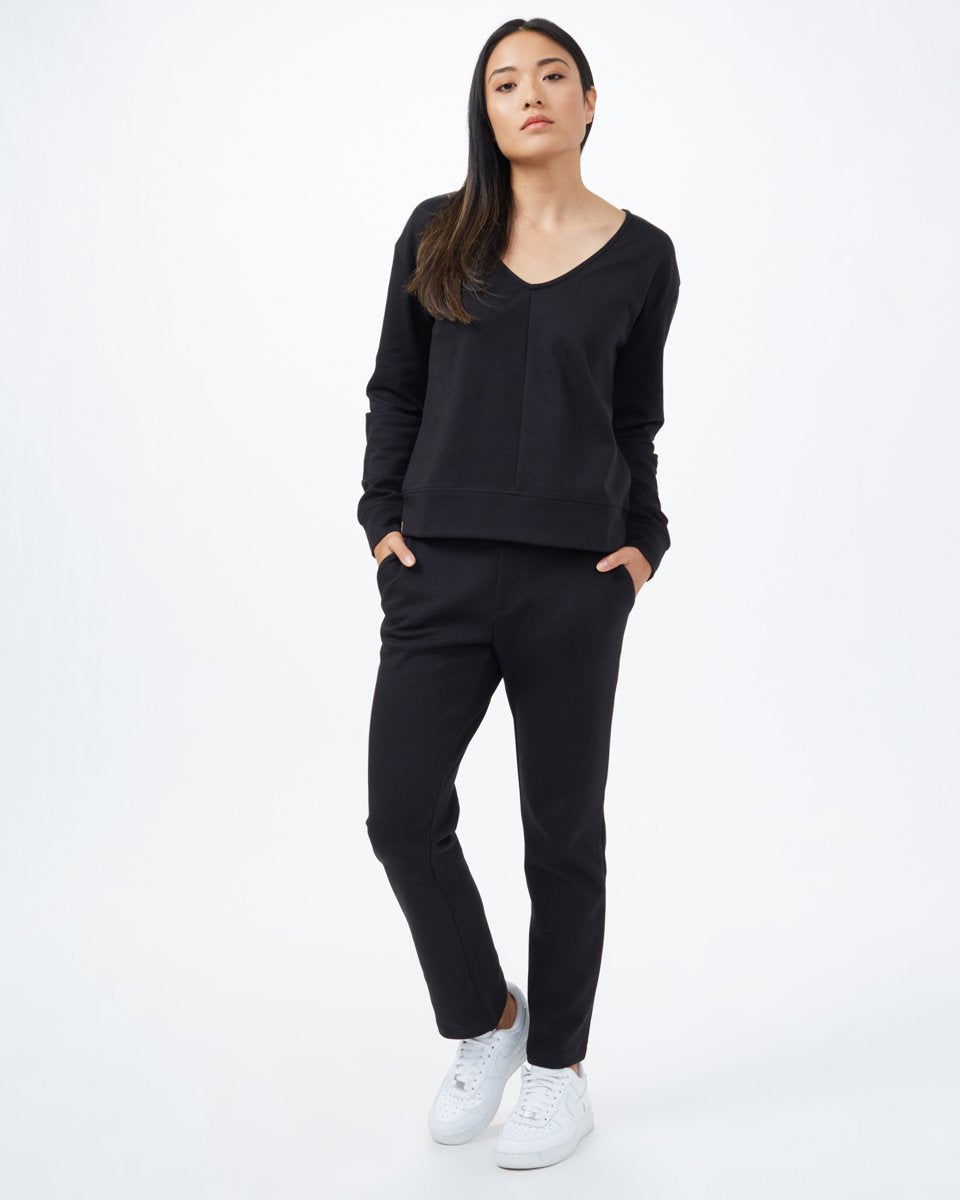 Tentree Women's Ponte Clay Pant - Jet Black