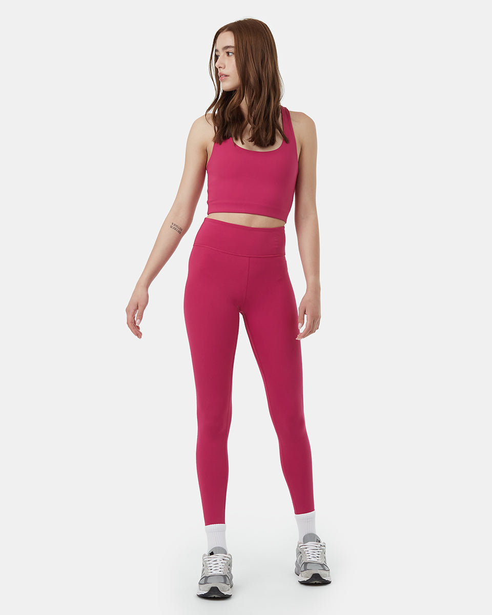 Tentree InMotion Longline Active Bra - Orchid Flower