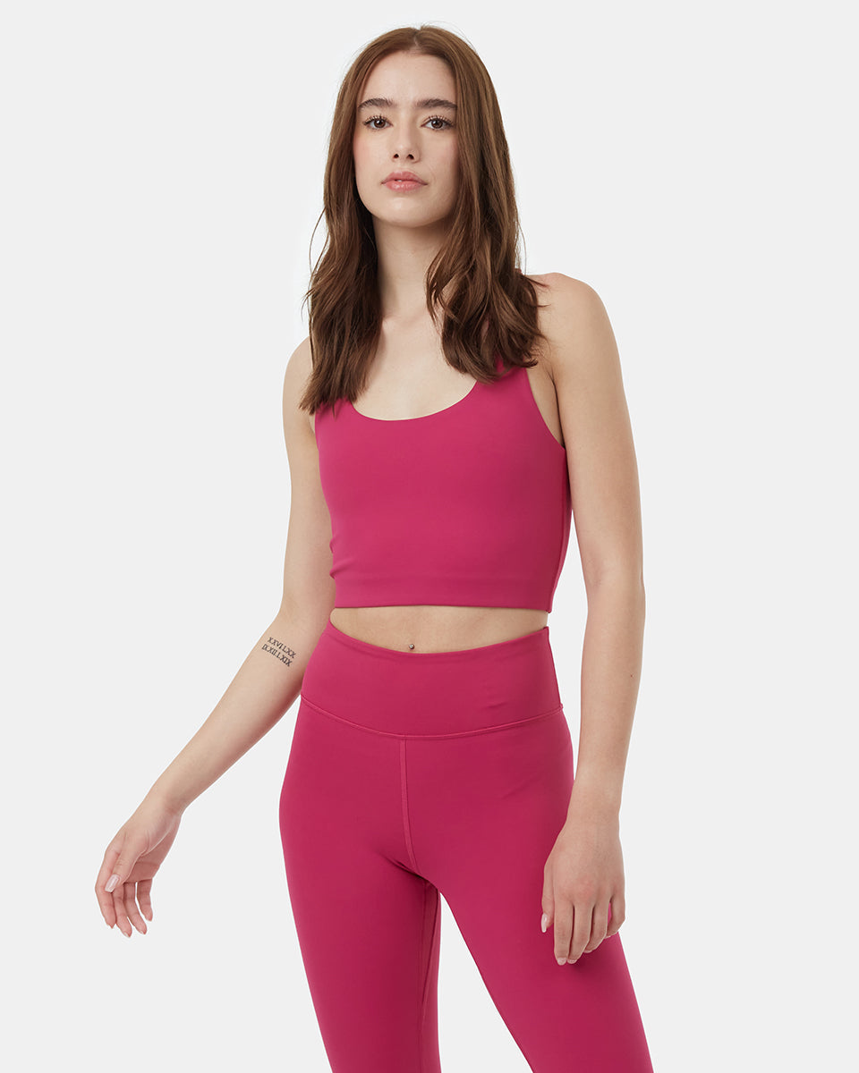 Tentree InMotion Longline Active Bra - Orchid Flower