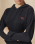 Tentree Nepal Embroidered Yak Hoodie - Meteorite Black Heather