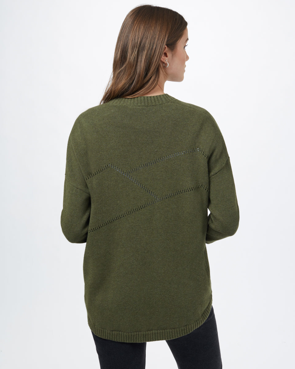 Tentree Anoba Cardigan - Olive Night Green