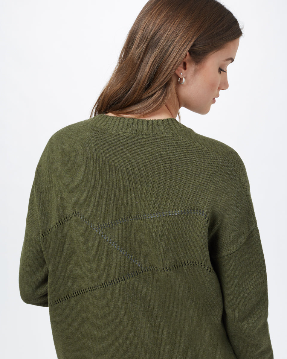 Tentree Anoba Cardigan - Olive Night Green