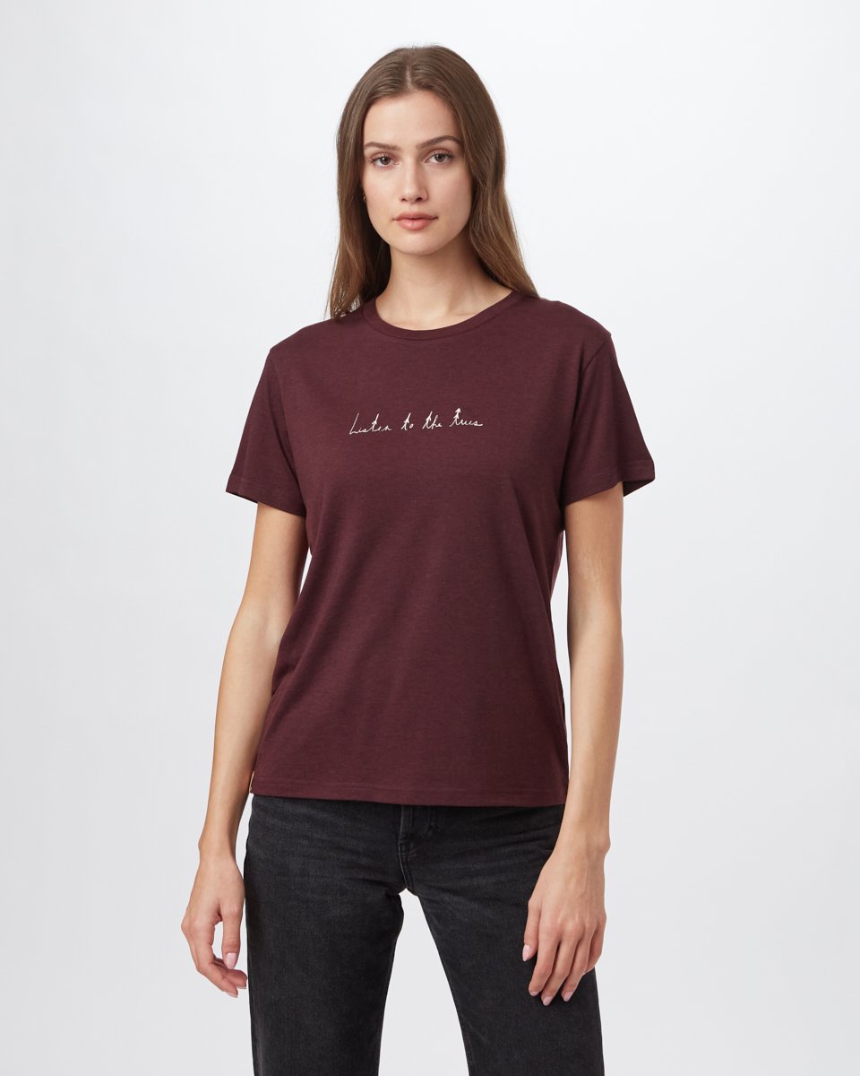 Tentree Women's Listen To The Trees T-Shirt - Mulberry