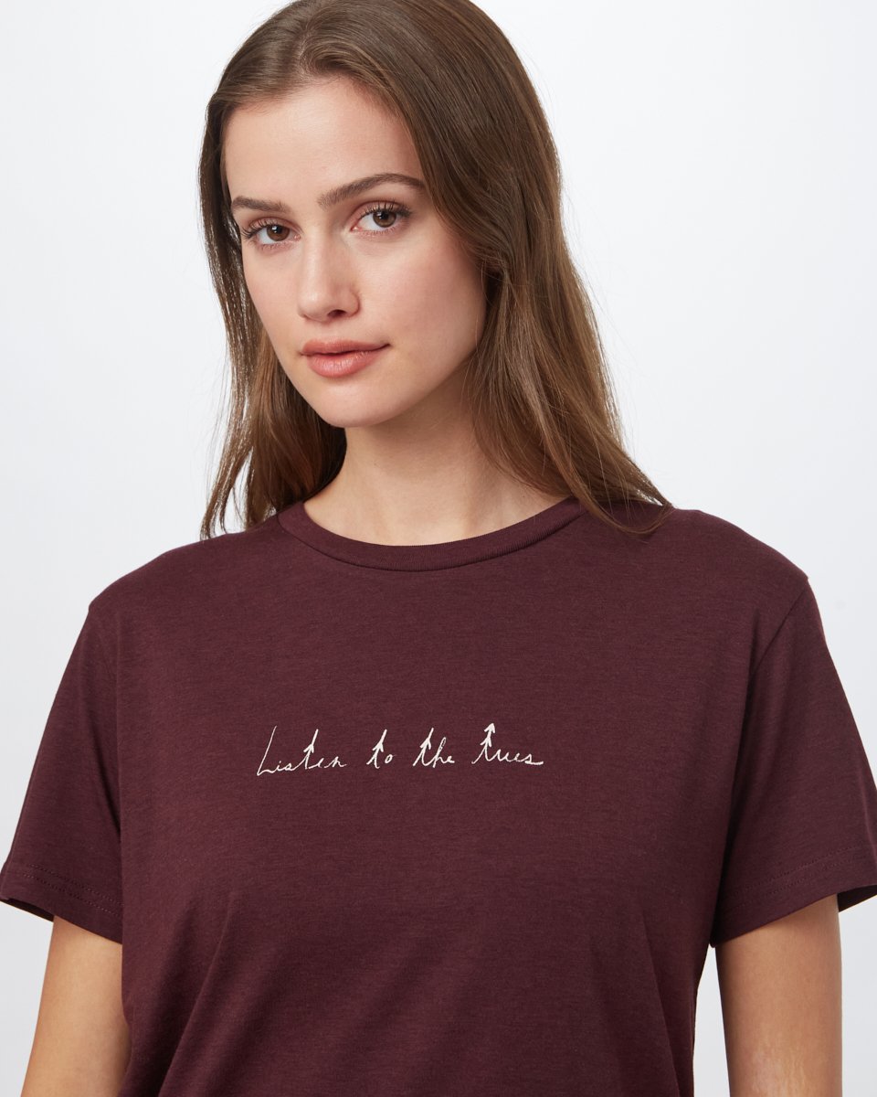 Tentree Women's Listen To The Trees T-Shirt - Mulberry