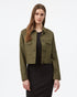 Tentree Women's Short Utility Jacket - Olive Night Green