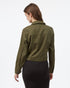 Tentree Women's Short Utility Jacket - Olive Night Green