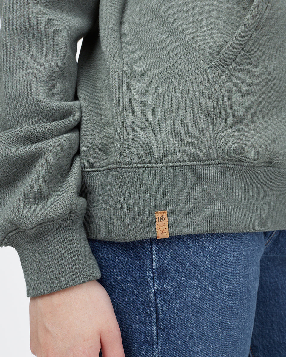 Tentree Women's Mushroom Embroidery Hoodie - Agave Green
