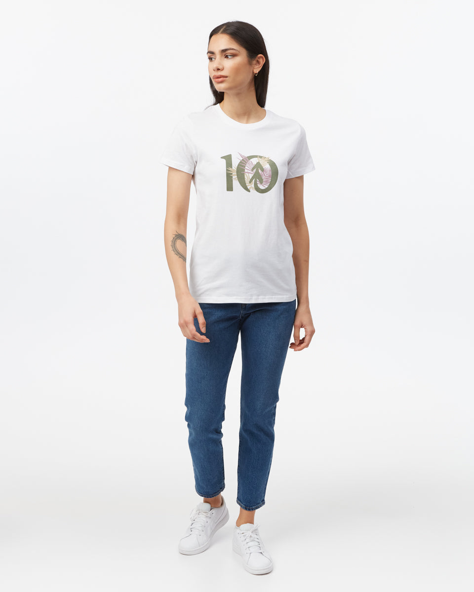 Tentree Organic Cotton Tropical Ten - White
