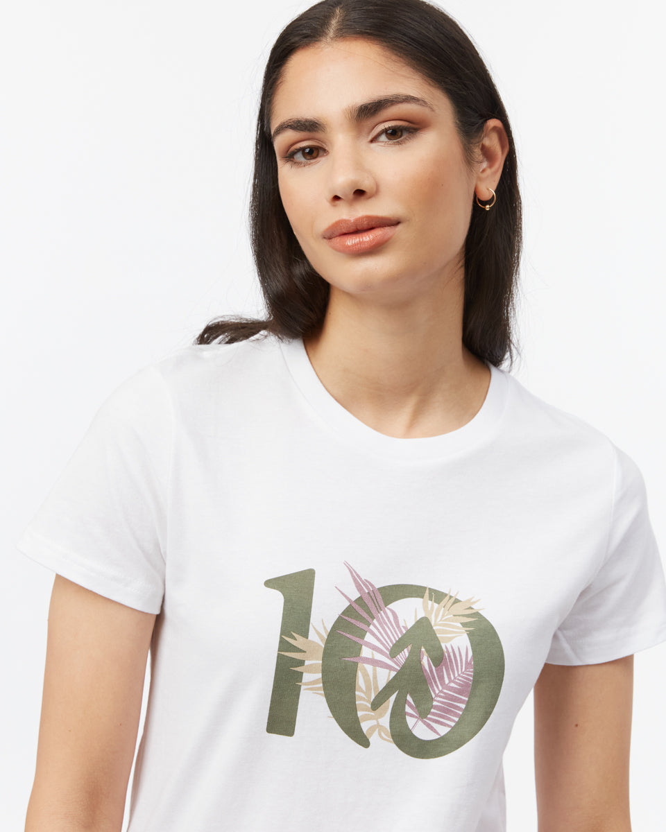 Tentree Organic Cotton Tropical Ten - White