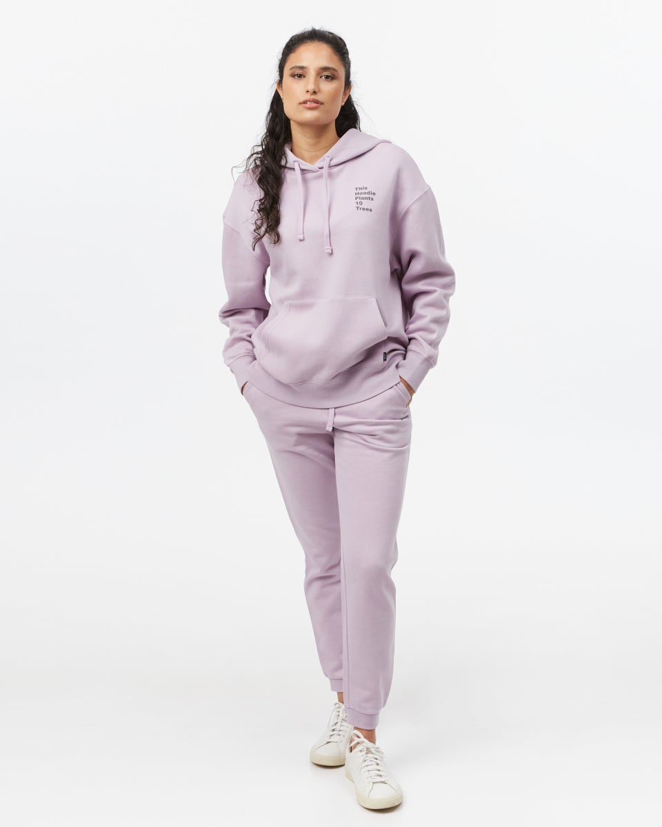 Tentree Eco Facts Oversized Hoodie - Lavender Frost