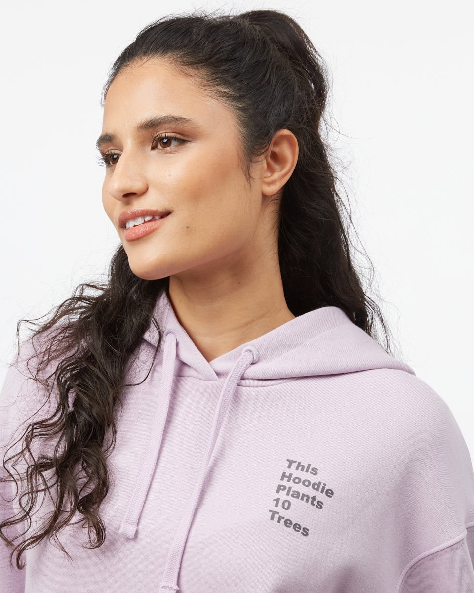 Tentree Eco Facts Oversized Hoodie - Lavender Frost