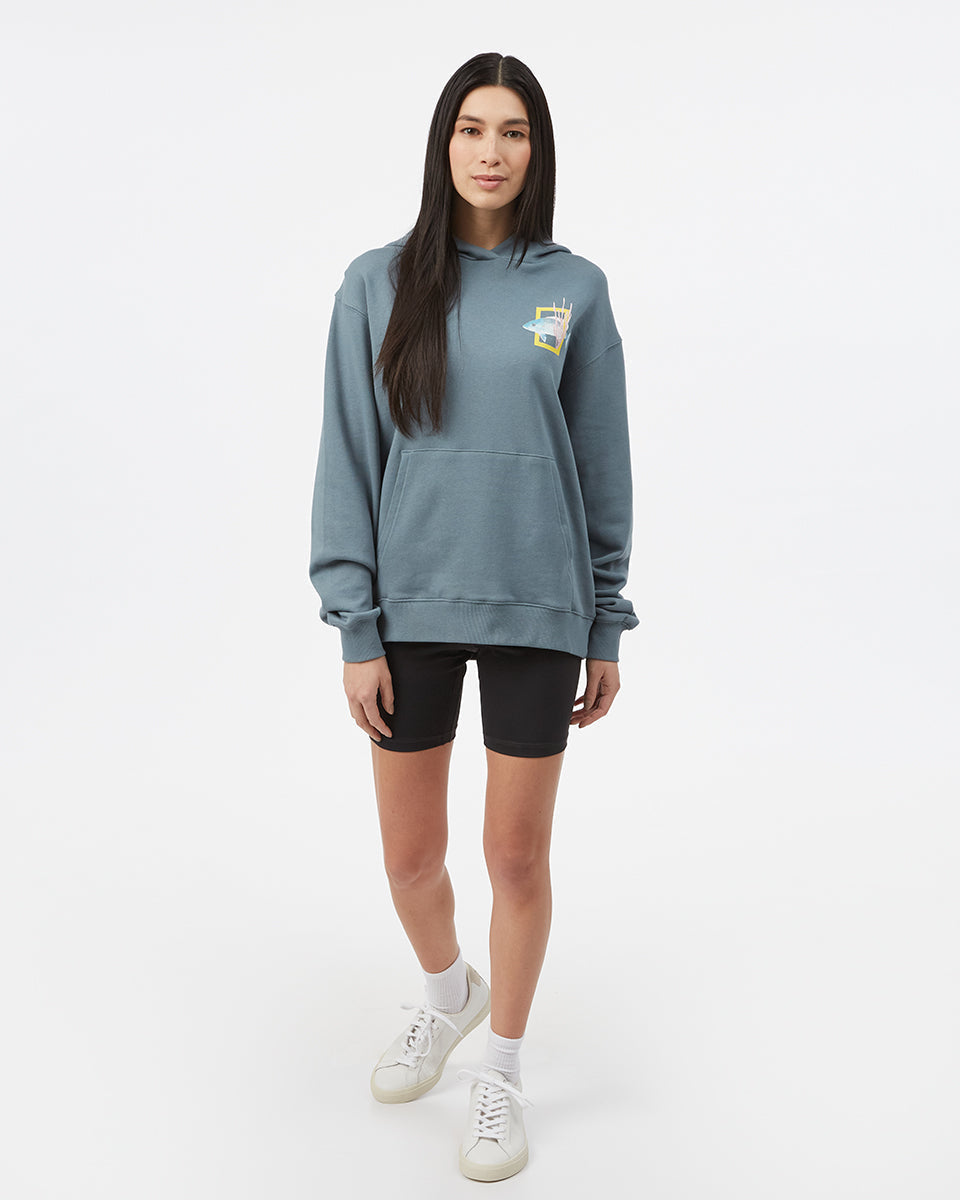 Tentree National Geographic Mangrove Snapper Hoodie - Blue Steel