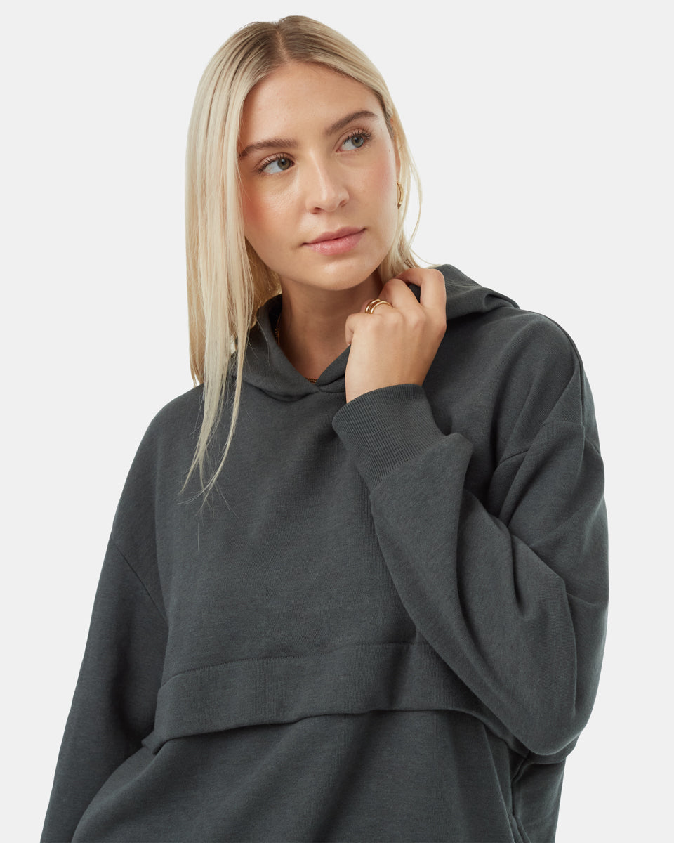 Tentree Women's TreeTerry Seamed Hoodie - Urban Green