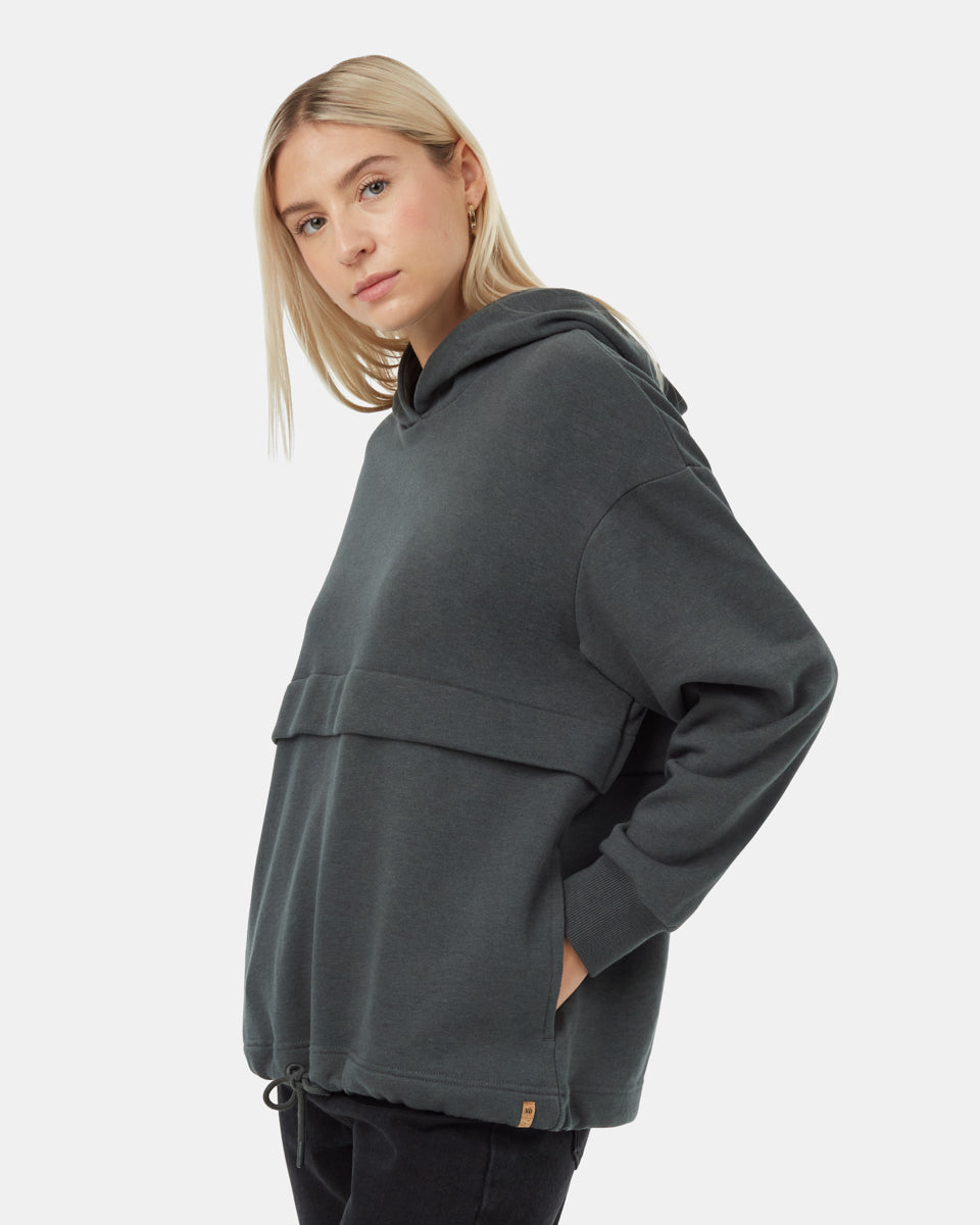 Tentree Women's TreeTerry Seamed Hoodie - Urban Green
