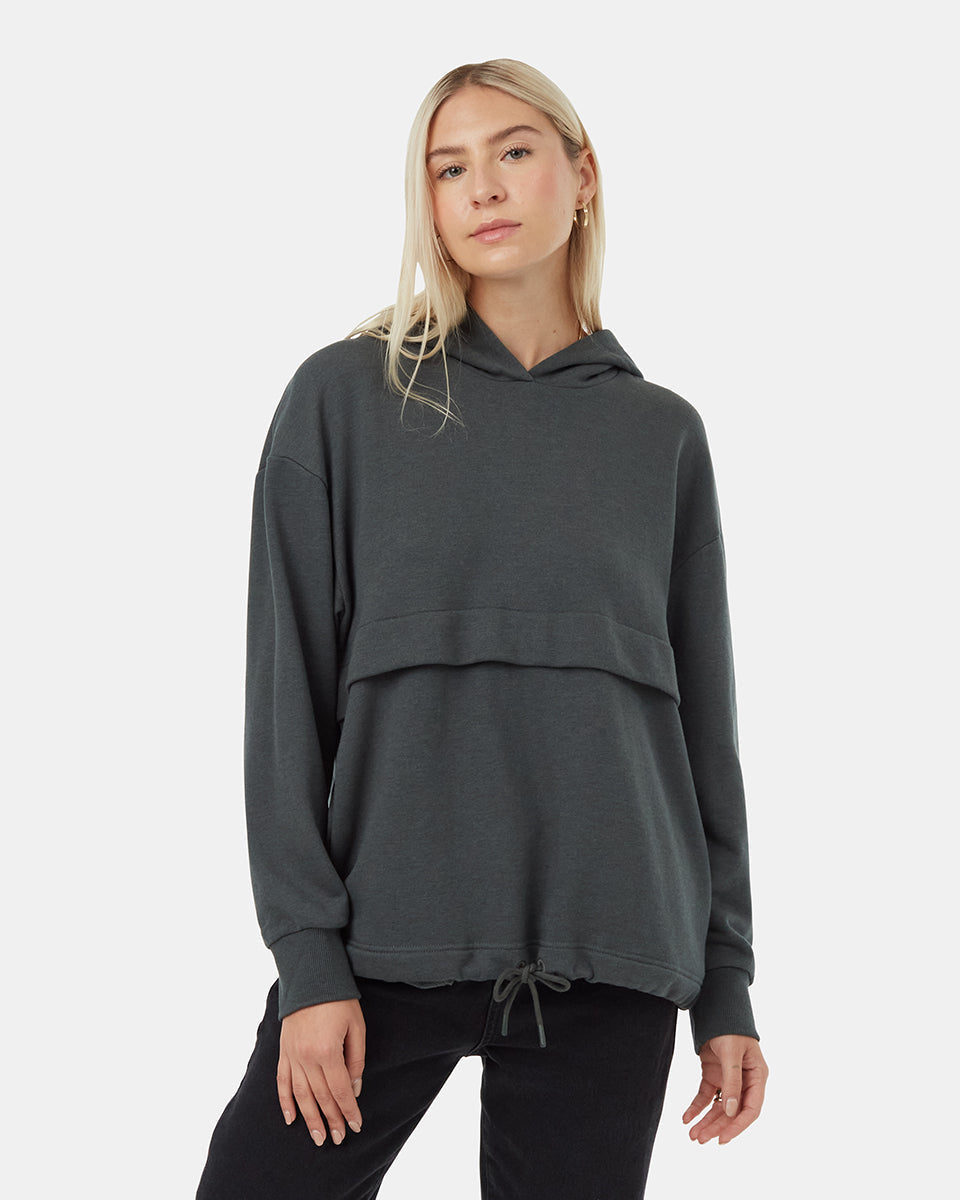 Tentree Women's TreeTerry Seamed Hoodie - Urban Green