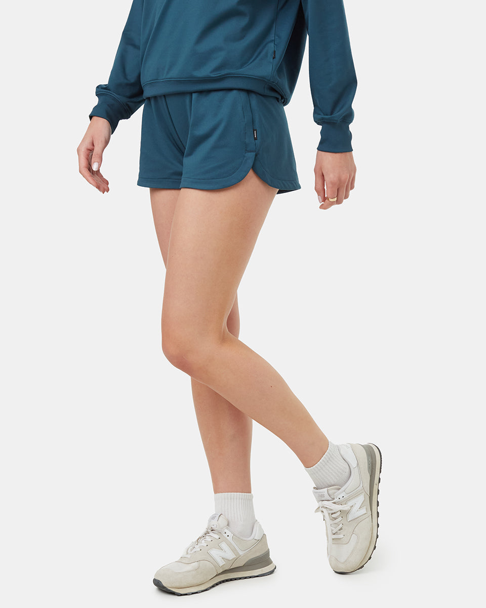 Tentree Women's Active Soft Knit Short - Reflecting Pond