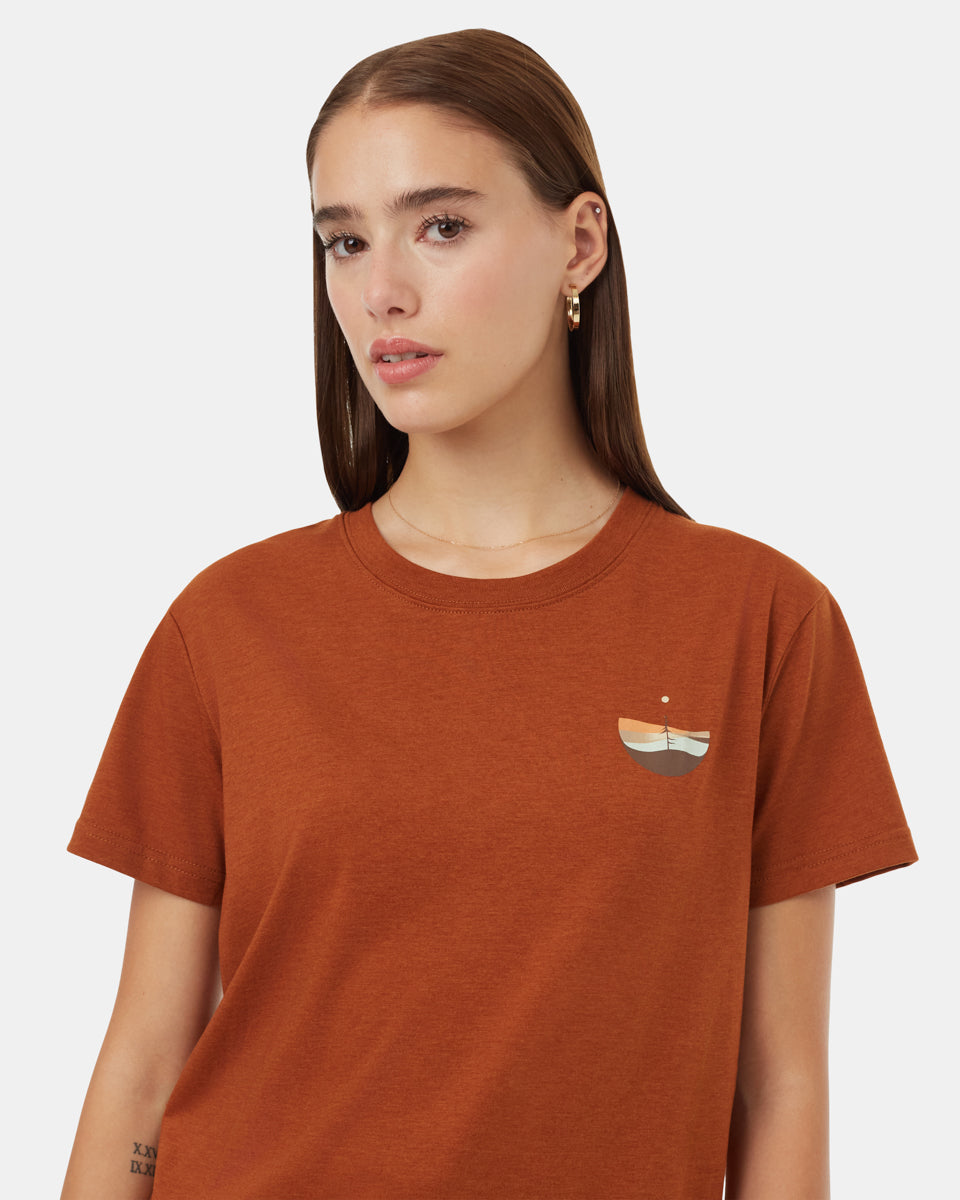 Tentree Women's Artist Series Portal T-Shirt - Toffee Barley