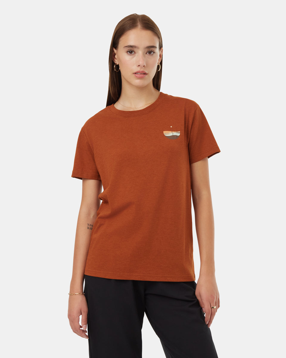 Tentree Women's Artist Series Portal T-Shirt - Toffee Barley