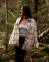 Tentree Women's Kapok Flannel Insulated Jacket - Vintage White Dark Taupe