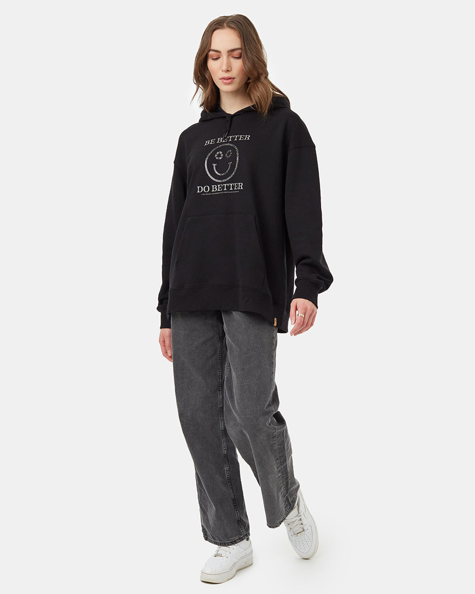 Tentree Women's Be Better Hoodie - Meteorite Black Brushed Nickel