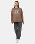 Tentree Women's Hike More Oversized Crew - Fossil White Onyx