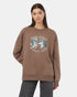 Tentree Women's Hike More Oversized Crew - Fossil White Onyx