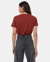 Tentree Women's Pacific Northwest T-Shirt - Spiced Apple Light Mahogany