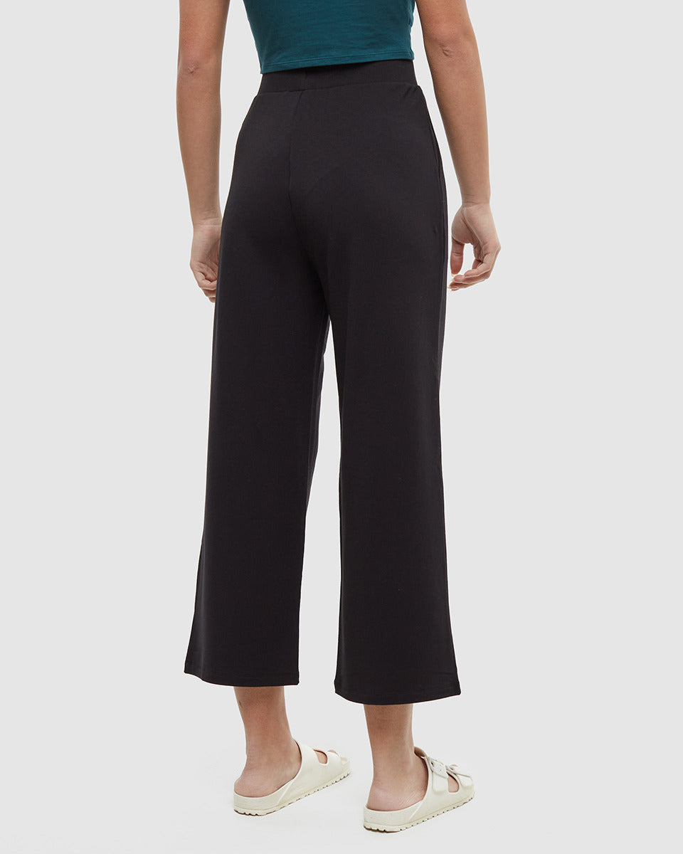 Tentree Women's Purcell Wide Leg - Meteorite Black