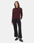 Tentree Women's Highline Wool Cable Crew - Mulberry