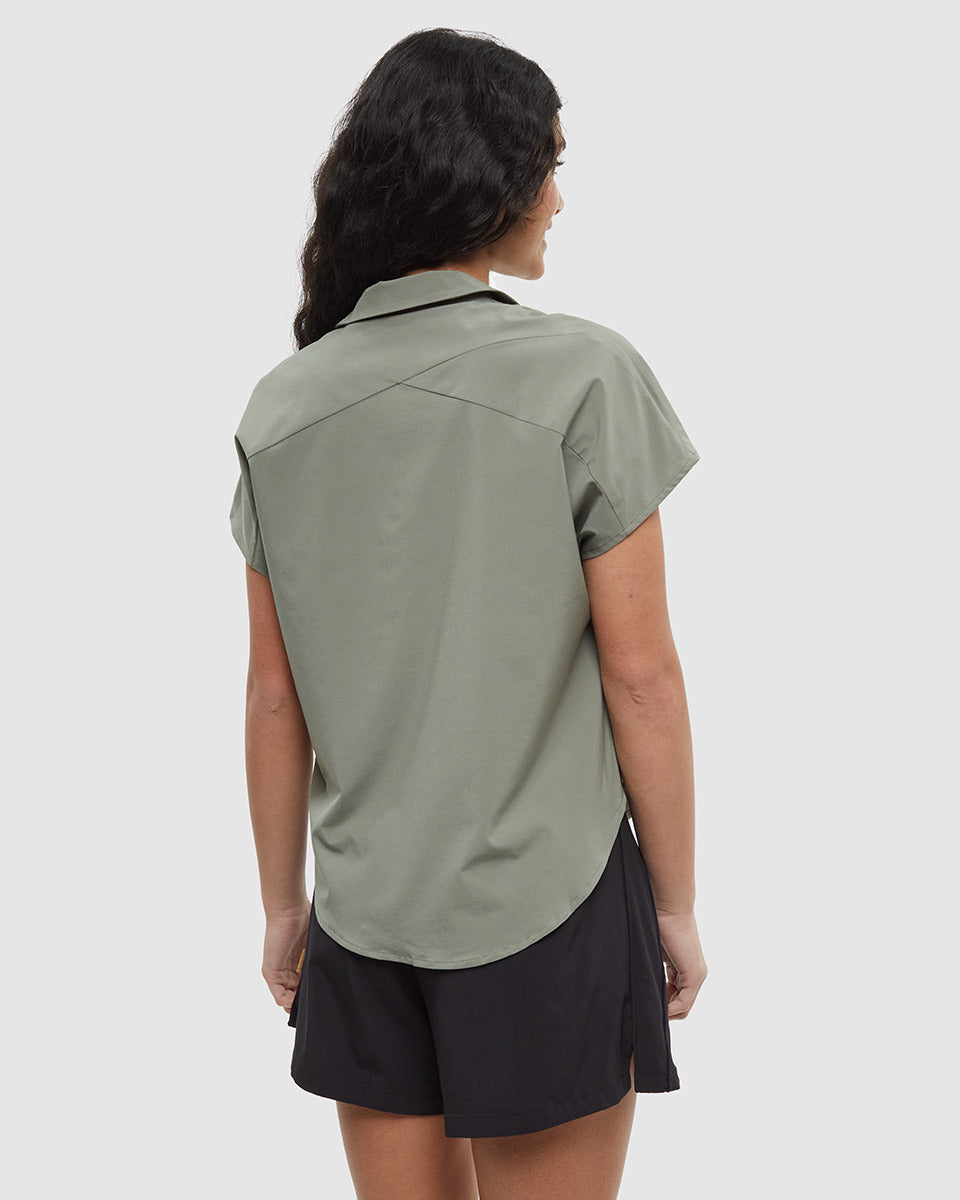 Tentree Women's Harding Shirt - Agave Green