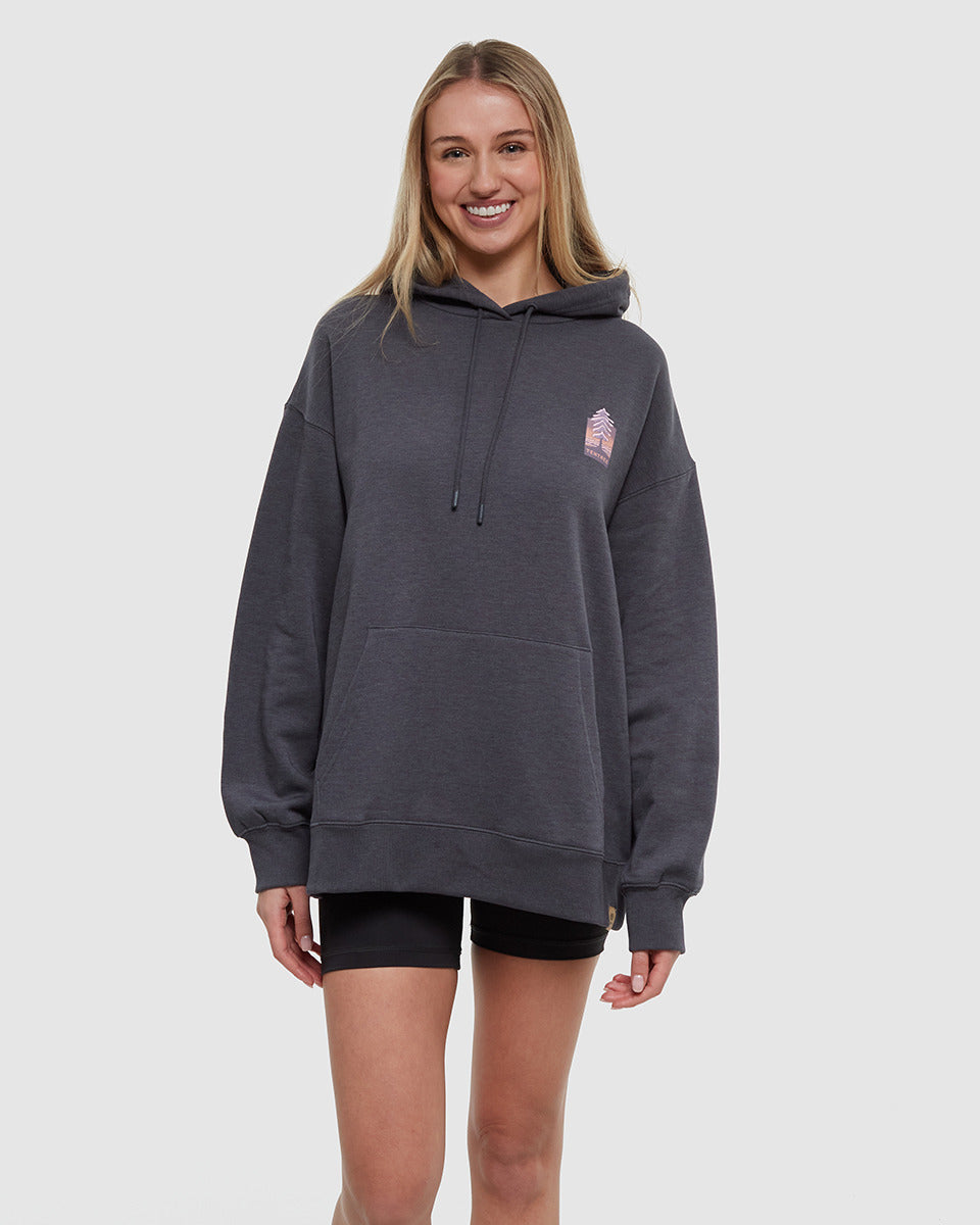Tentree Women's Emerald Edge Oversized Hoodie - Graphite Moonscape