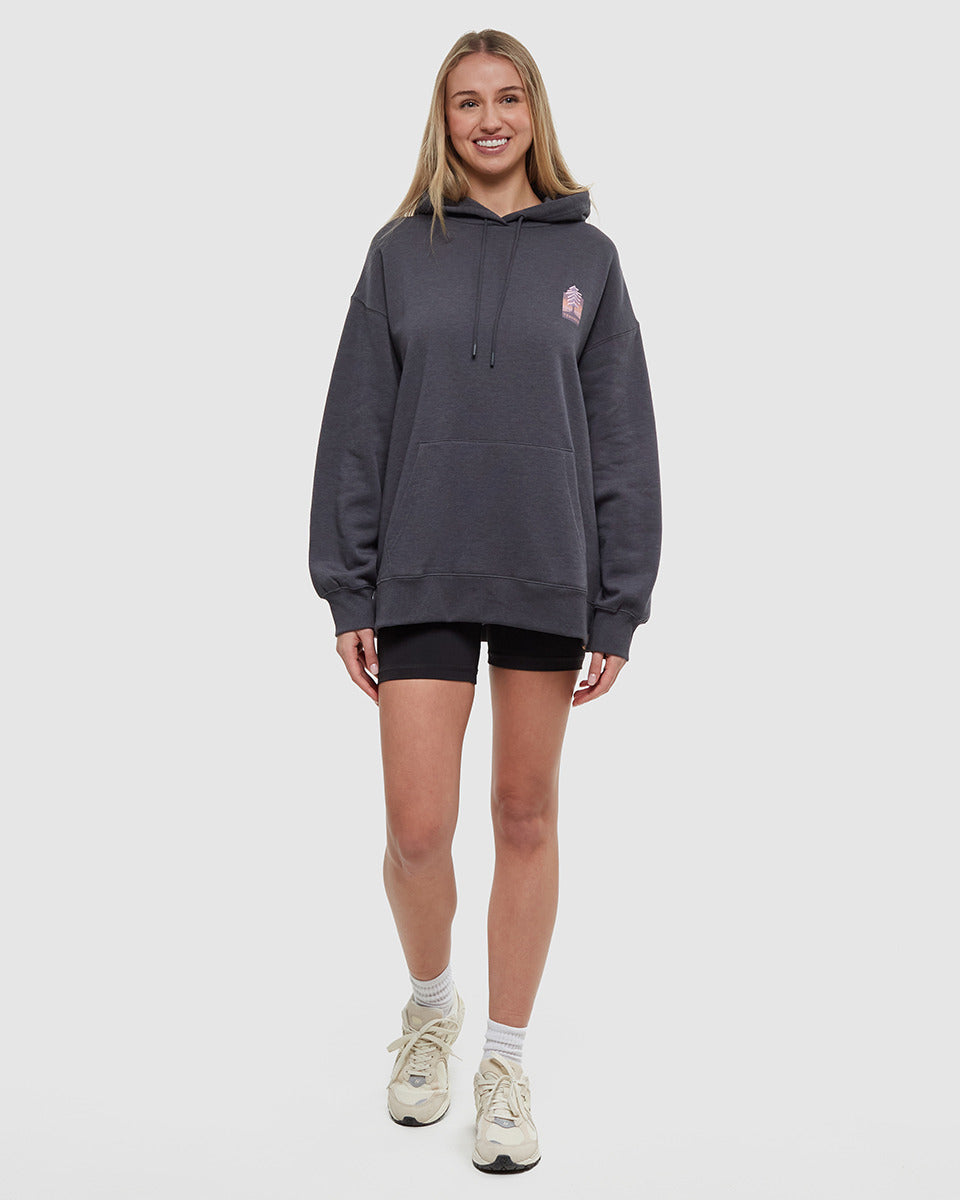 Tentree Women's Emerald Edge Oversized Hoodie - Graphite Moonscape