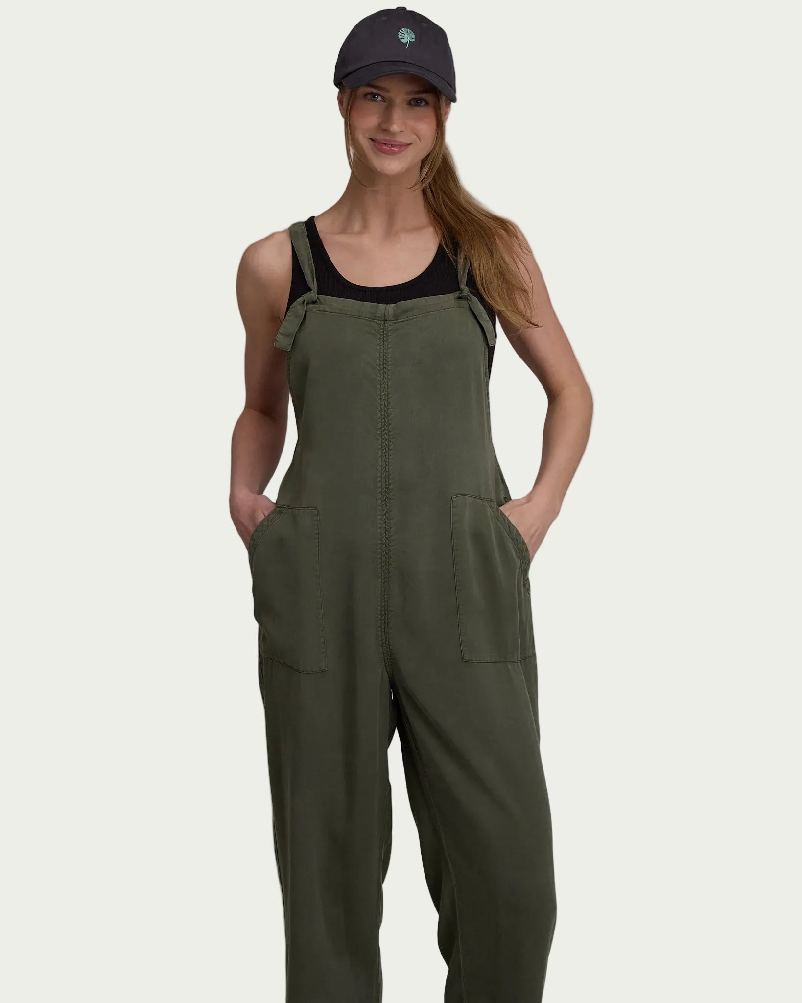 Tentree Women's Sequoia Jumpsuit - Deep Olive