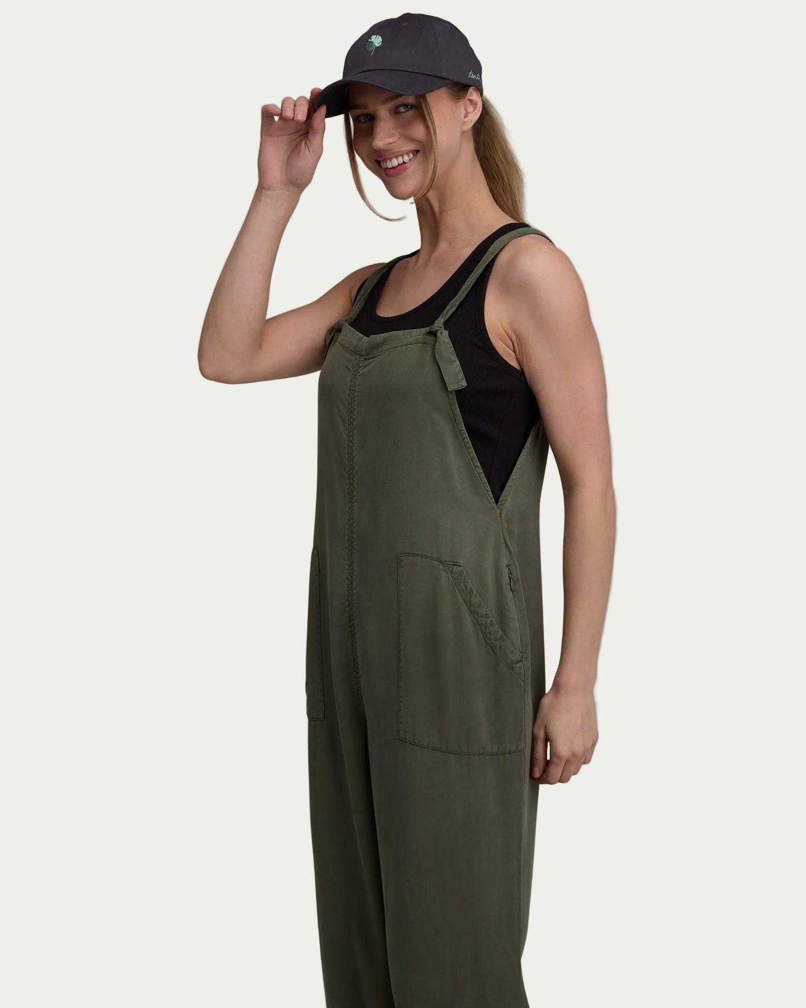 Tentree Women's Sequoia Jumpsuit - Deep Olive